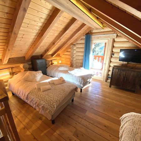 L'Oursblanc Chalet En Rondins La Bresse Eksteriør billede