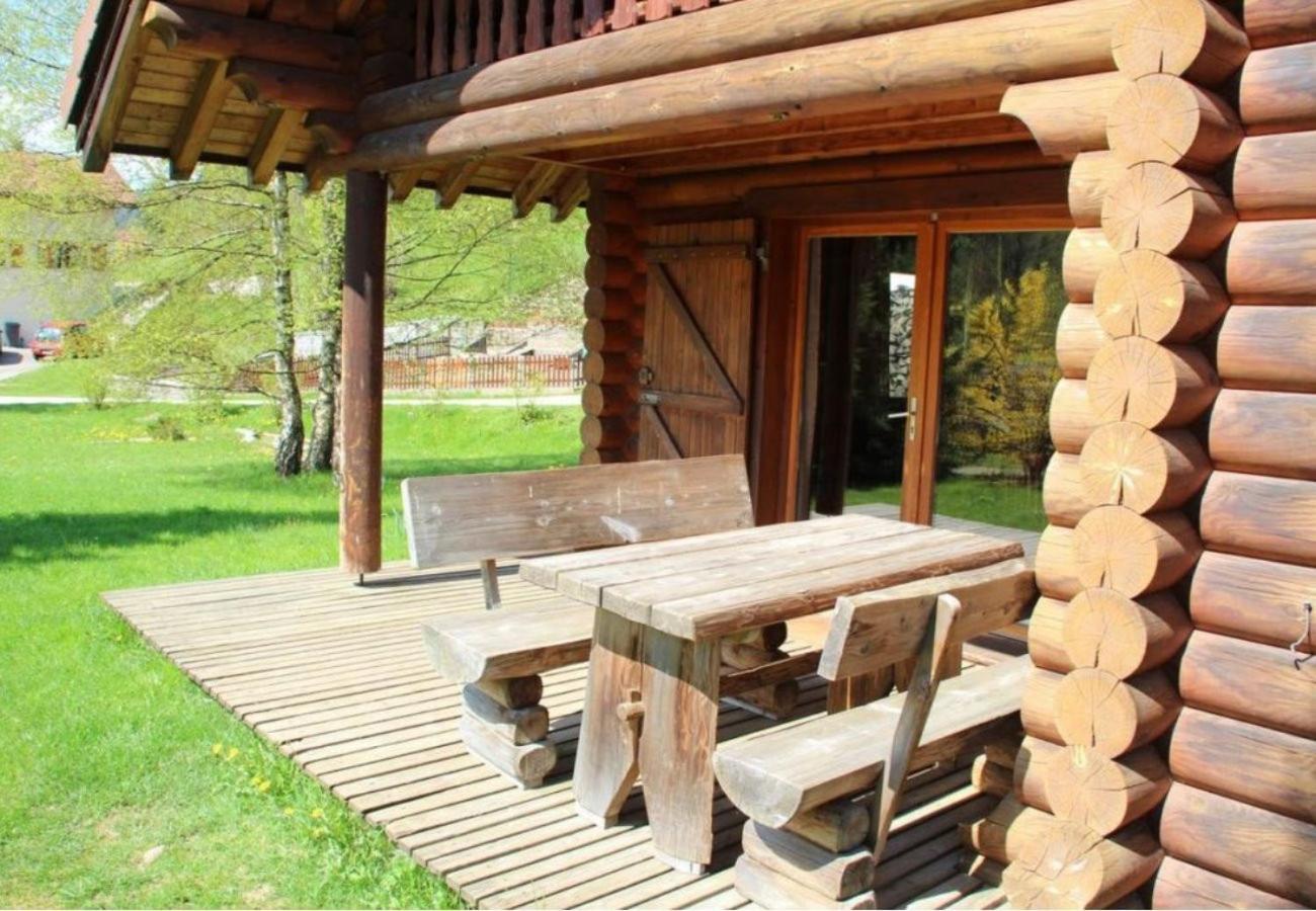 L'Oursblanc Chalet En Rondins La Bresse Eksteriør billede