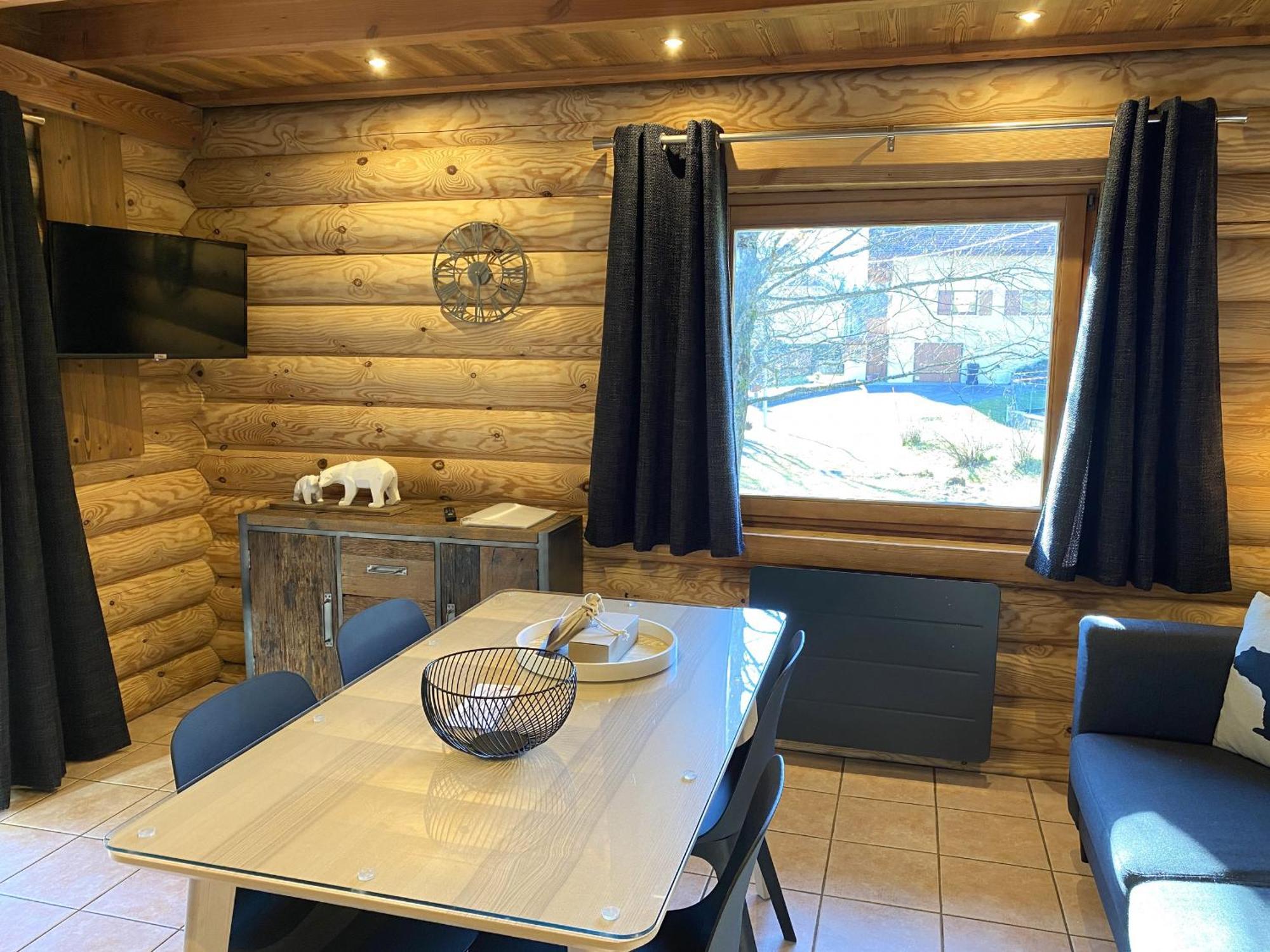 L'Oursblanc Chalet En Rondins La Bresse Eksteriør billede
