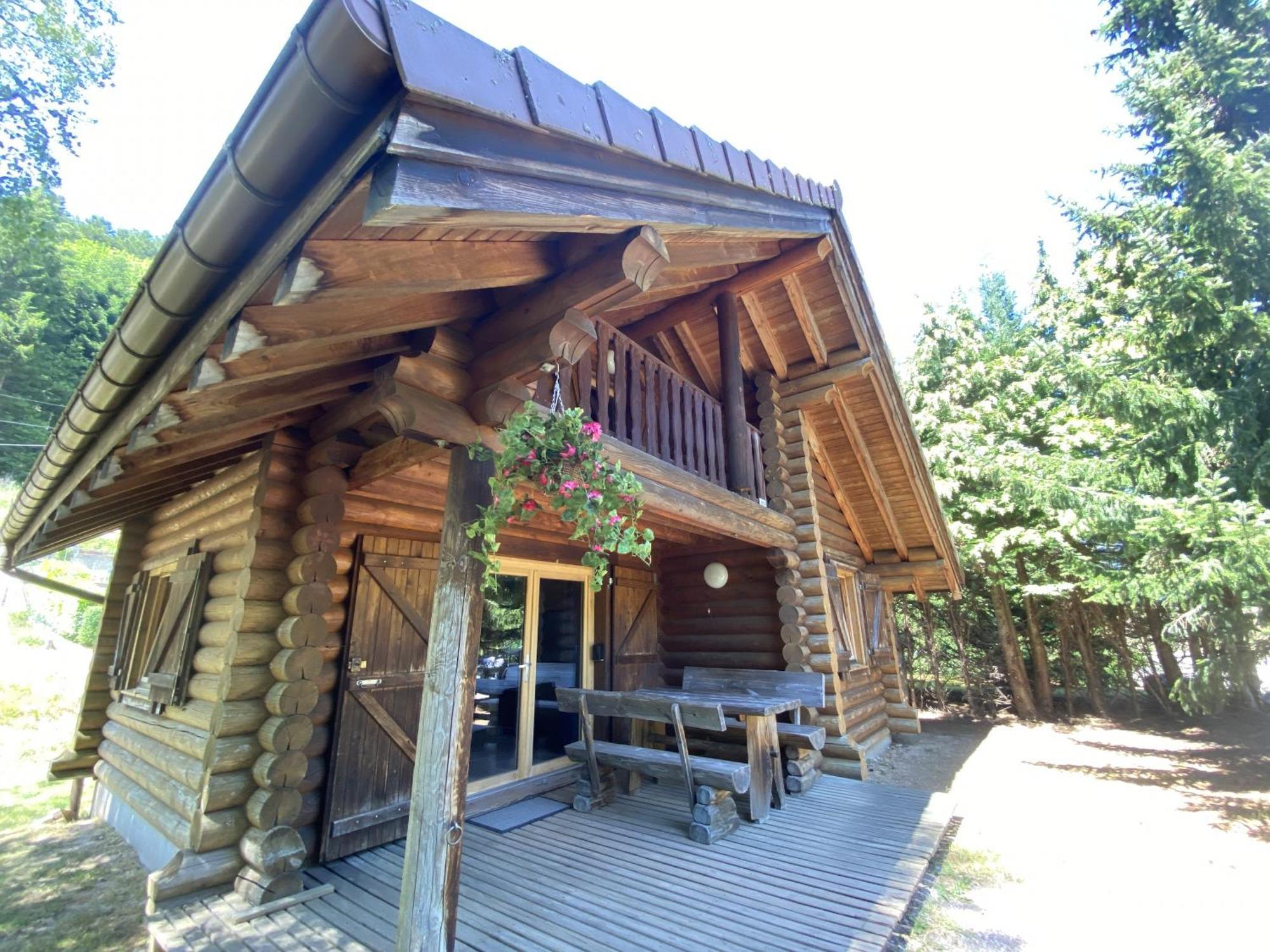 L'Oursblanc Chalet En Rondins La Bresse Eksteriør billede